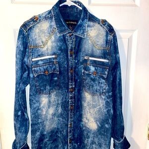 Denim button up shirt